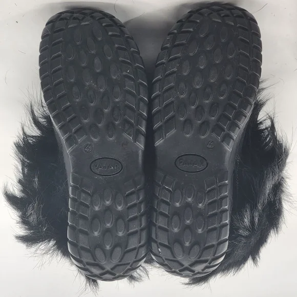 PAJAR Canada Goat Hair Scarlet Shealing Fur Winter & Rain Boots Black Size 10 - Picture 9 of 9